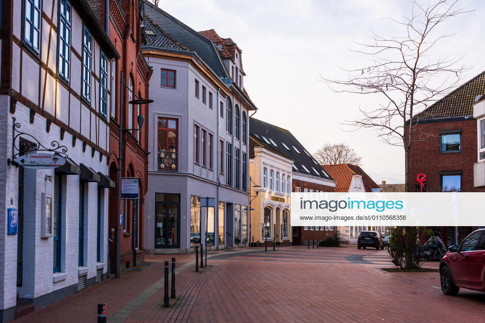 Eckernförde on the Baltic coast at lockdown an almost empty city centre, most shops closed, a big problem for the retail trade