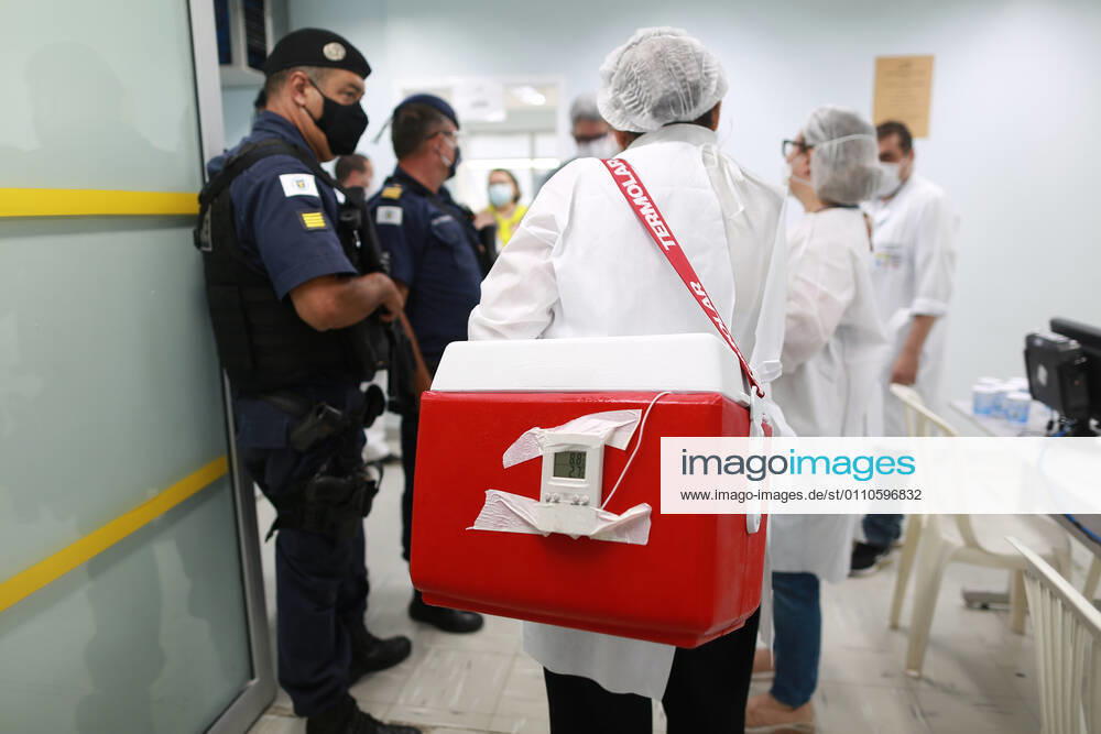 CAMPINAS, SP - 21.01.2021: CAMPINAS COMEÇA A VACINAR OS PROFISSIONAIS - The City Hall of Campinas (SP) started on the morning of this Thursday, 21, to vaccinate its health professionals, 4,140 people will be immunized throughout the Network of Hospital Mário Gatti. The first to be vaccinated was Dr. Maelly Romy Ikuno, a front-line doctor. x2021784x LeandroxFerreira