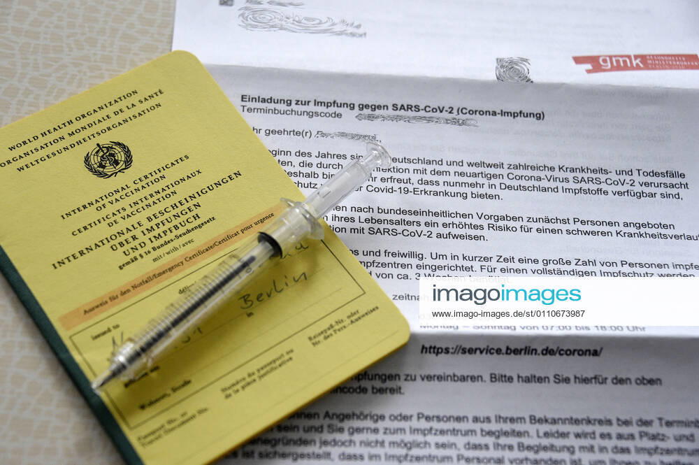 Invitation to vaccination against SARS CoV 2 Theme image, symbol image Foto:xN.xKubelkax xFuturexImage