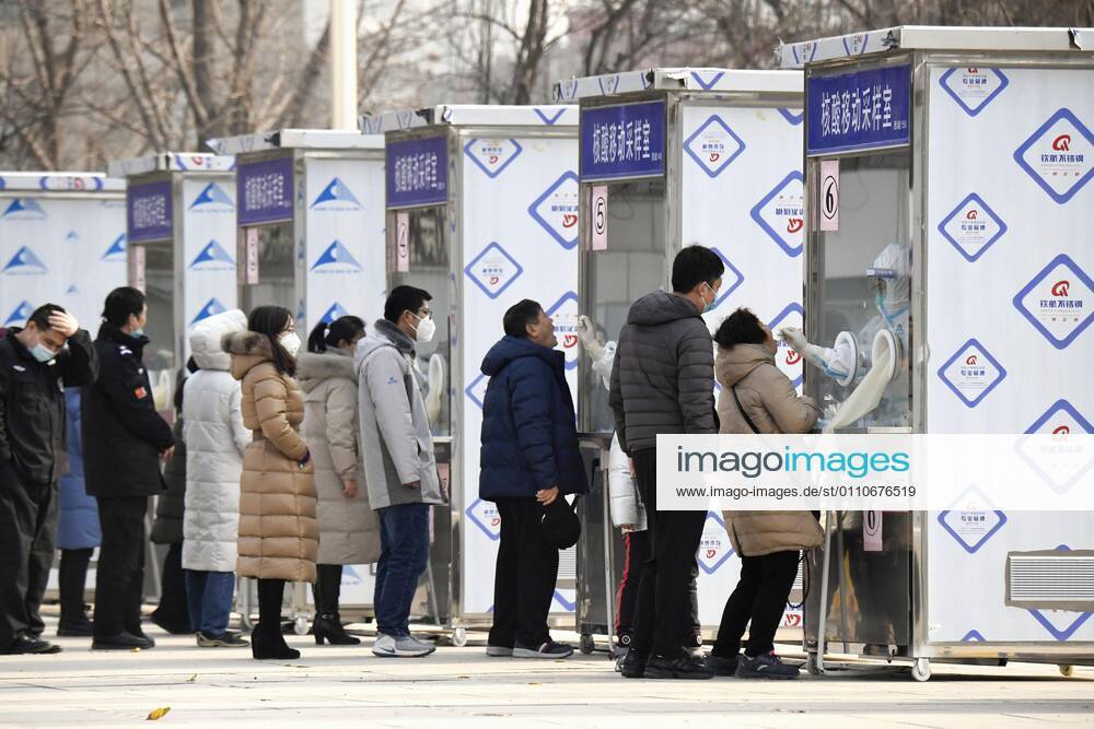 PCR tests in Beijing People wait in line to take PCR tests in Beijing s Xicheng district on Jan. 22, 2021, amid renewed concerns over the spread of the novel coronavirus.