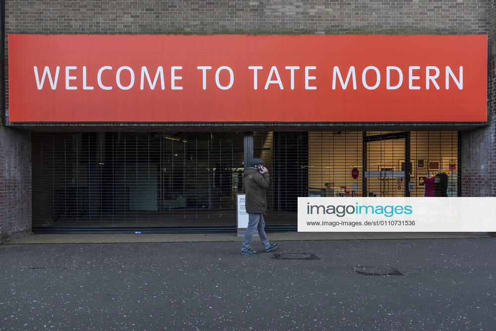 A man passing by a closed Tate modern gallery in the city of London, UK on January 22, 2021. Early evidence suggests the variant of coronavirus that emerged in the UK may be more deadly, Prime Minister Boris Johnson said. London United Kingdom - ZUMAj323 20210122_zip_j323_008