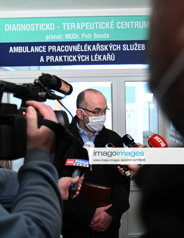 Czech Minister for Health Jan Blatny speaks to journalists after his second vaccination against COVID-19, at the University Hospital Brno, Czech Republic, on January 23, 2021. (CTKxPhoto IgorxZehl) CTKPhotoP202101230262601 zeh
