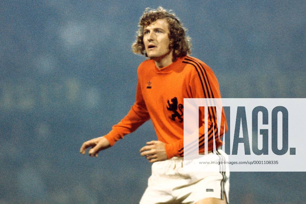 Wim Jansen (Niederlande) Fußball Länderspiel Herren Länderspiel 1974, Testspiel, Test, Freundschaftsspiel, Nationalmannschaft, Nationalteam Einzelbild Rotterdam