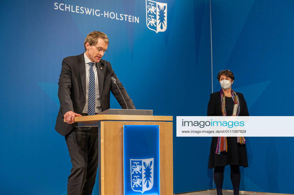 KIEL Press conference in the federal state house The federal state government agreed on a perspective plan for the gradual opening because of the Corona Pande