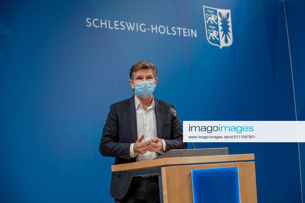 KIEL Press conference in the federal state house The federal state government agreed on a perspective plan for the gradual opening because of the Corona Pande