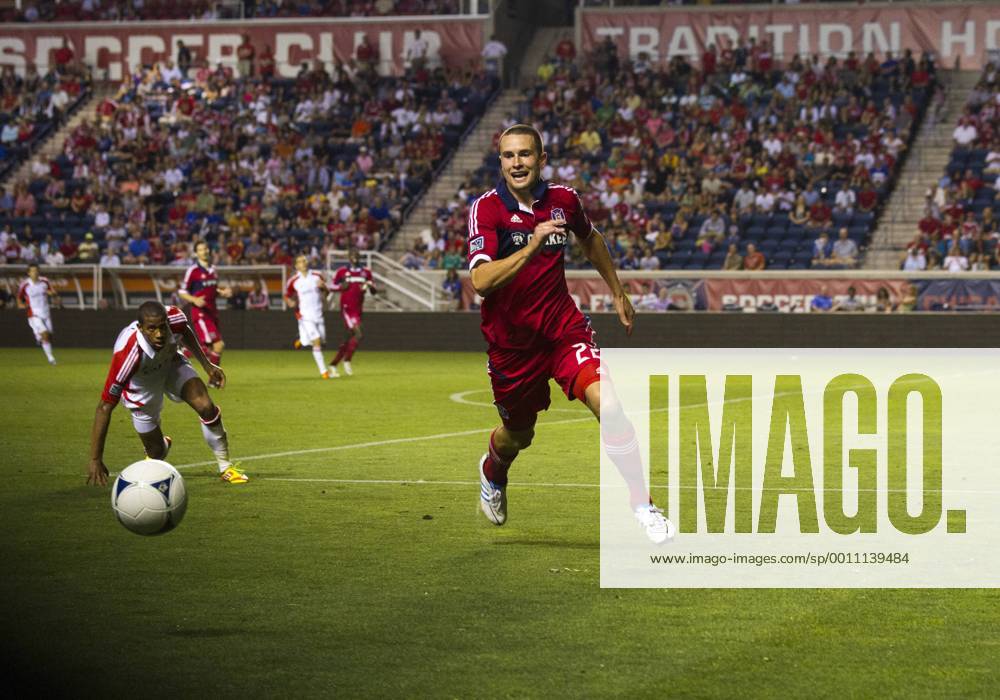 Aug. 4, 2012 - Bridgeview, Illinois, U.S - Chicago Fire defender AUSTIN BERRY, seen here during an MLS Fussball Herren USA match against Toronto FC at Toyota Park. MLS Fussball Herren USA 2012: Fire Defeats Toronto FC 2-1 - ZUMAt10