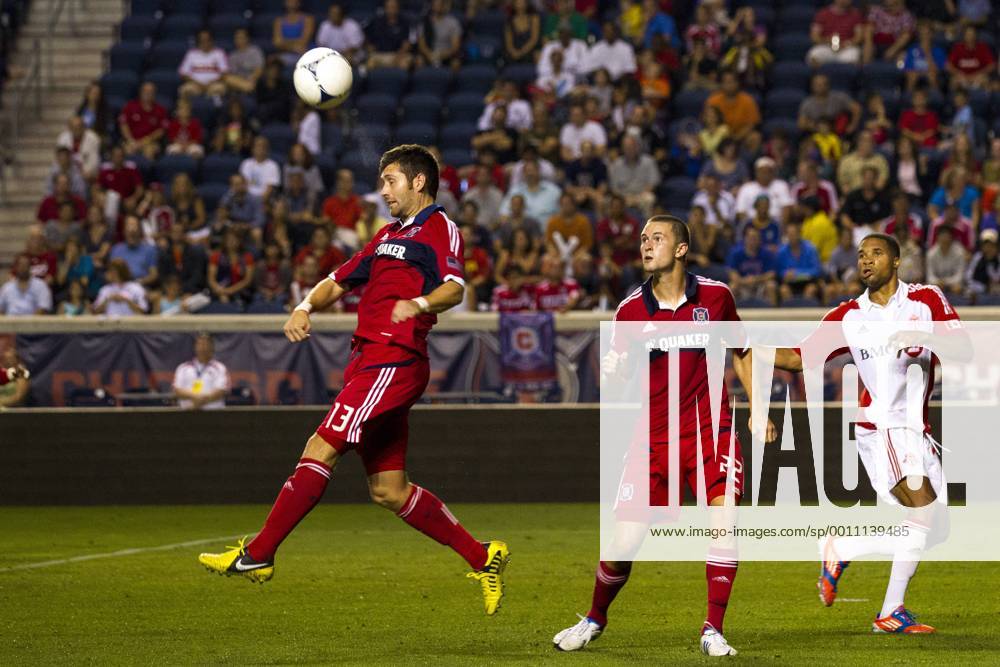 Aug. 4, 2012 - Bridgeview, Illinois, U.S - Chicago Fire defender GONZALO SEGARES, seen here during an MLS Fussball Herren USA match against Toronto FC at Toyota Park. MLS Fussball Herren USA 2012: Fire Defeats Toronto FC 2-1 - ZUMAt10