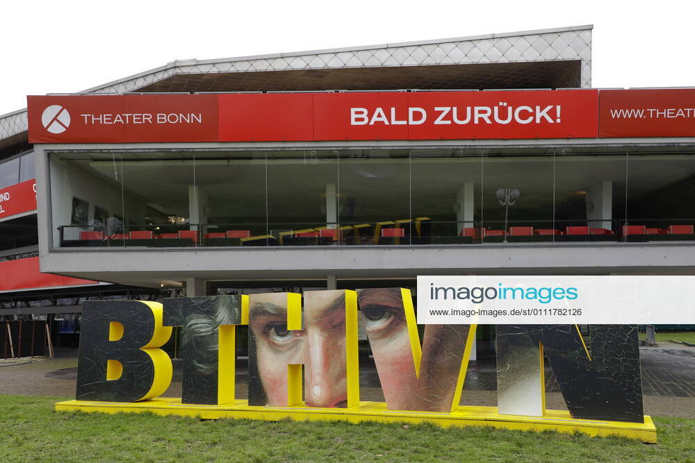 Bonn, Germany Photo Beethoven letters in front of the theatre