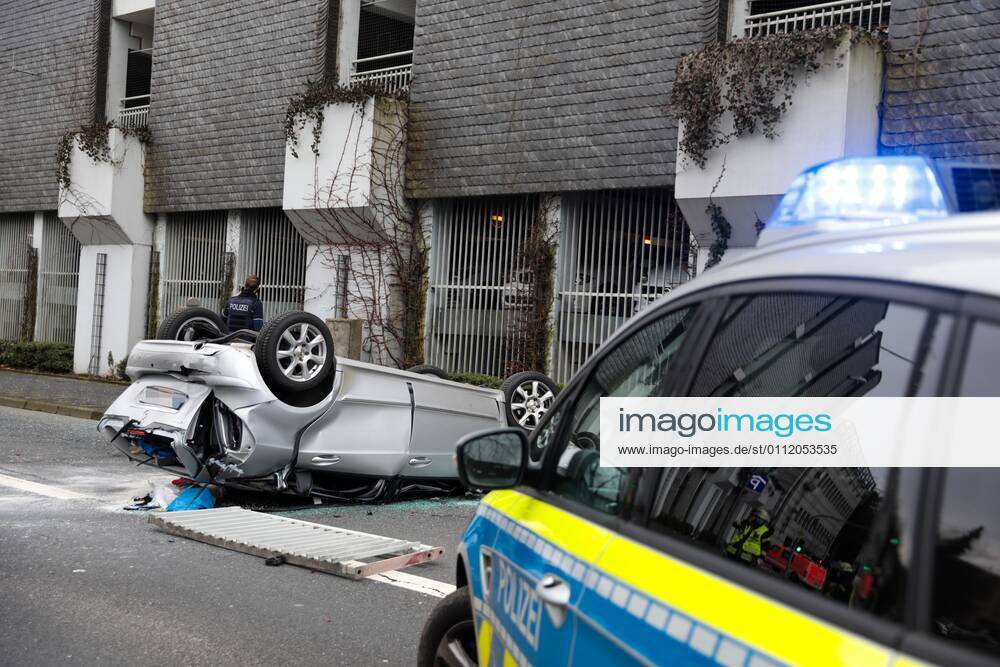 Remscheid car flies out of the fifth floor of a multi-storey car park An 85 year old man confused the accelerator and brake