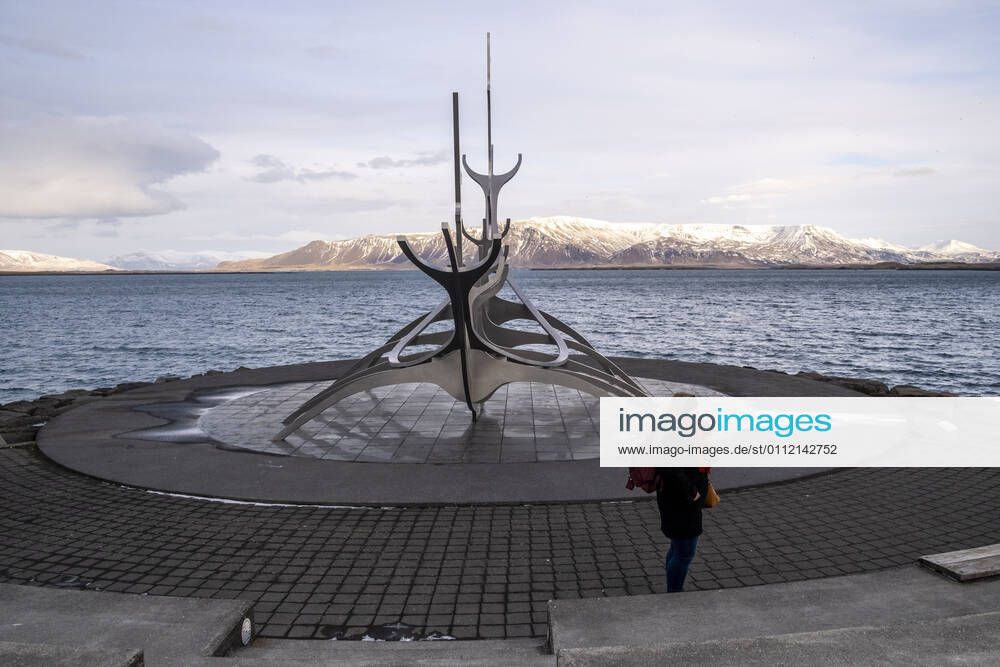 Sólfarið Sun Journey Skultur by Jón Gunnar Árnason with a view of the Esja in Reykjavik When the weather is nice, thi