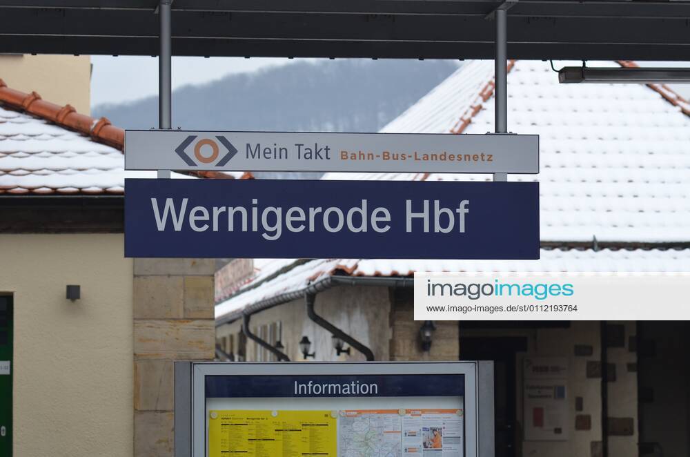 Wernigerode main station The station in the city of Wernigerode in the Harz Mountains in Saxony Anhalt connection to the German Railways on the route Magdeburg Goslar and the station of the Harzquer Railway
