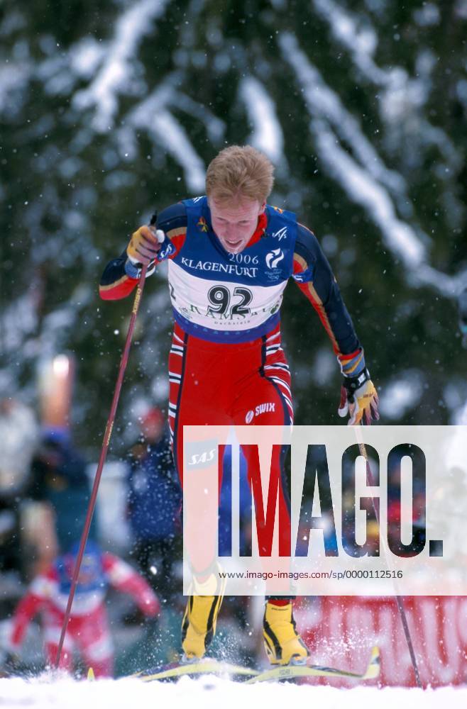 Bjoern Daehlie (Norwegen) auf der Strecke Nordischer Skilauf WM Herren Nordische Ski Weltmeisterschaft 1999, Nordisch, Nordischer Skisport, Nationalmannschaft Einzelbild Ramsau Anstrengung, Dynamik,