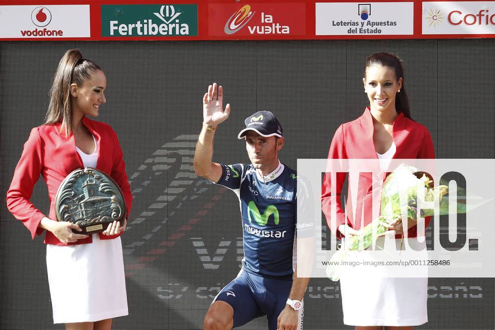 Alejandro Valverde celebrates the victory in the stage of La Vuelta 2012 between Faustino V and Eibar (Arrate).August 20,2012. (201208203043)