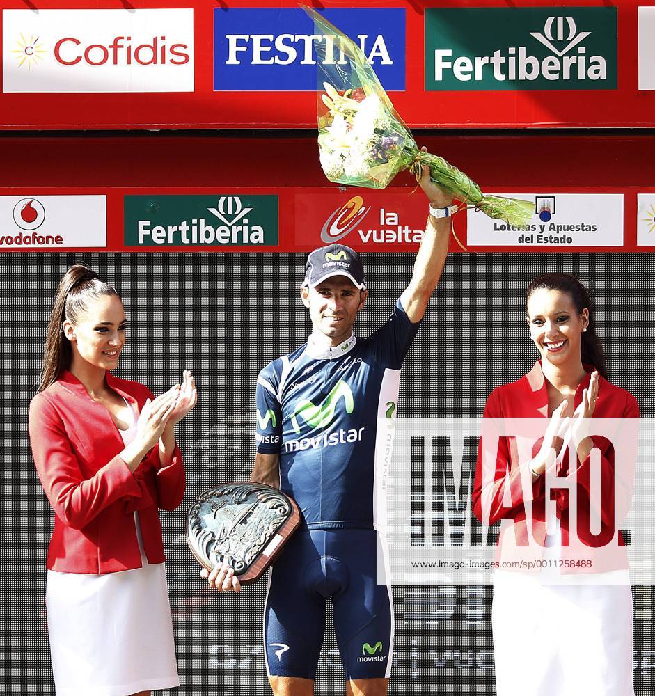 Alejandro Valverde celebrates the victory in the stage of La Vuelta 2012 between Faustino V and Eibar (Arrate).August 20,2012. (201208203048)