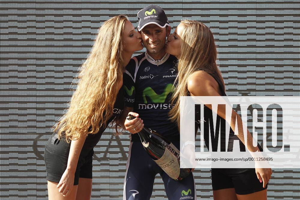 Alejandro Valverde celebrates the victory in the stage of La Vuelta 2012 between Faustino V and Eibar (Arrate).August 20,2012. (20261552)
