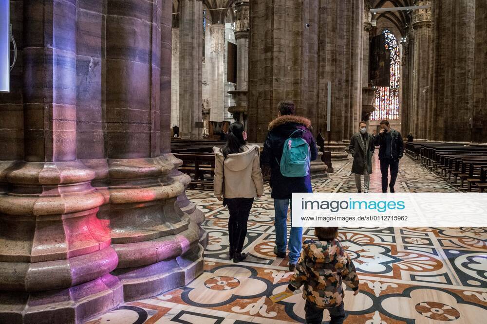 Milan. Milan Cathedral reopening for visits to tourists Editorial Usage Only
