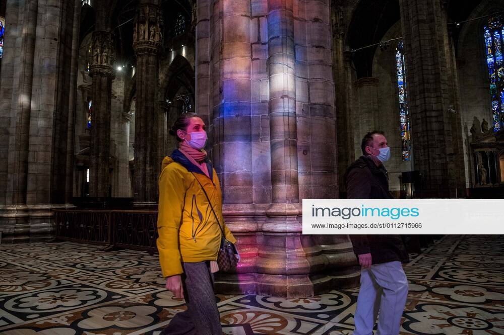 Milan. Milan Cathedral reopening for visits to tourists Editorial Usage Only