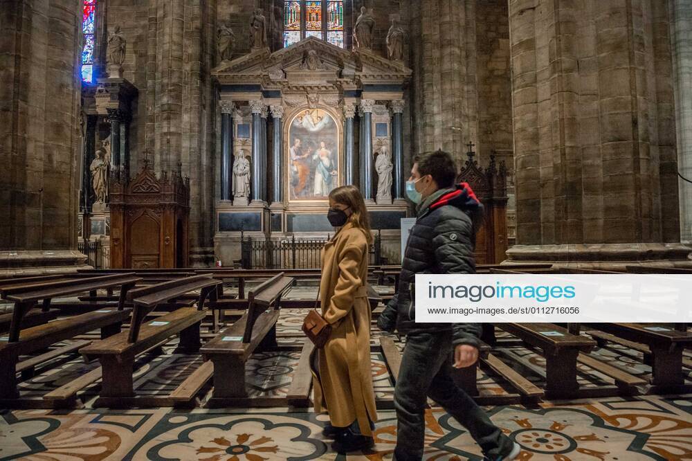 Milan. Milan Cathedral reopening for visits to tourists Editorial Usage Only