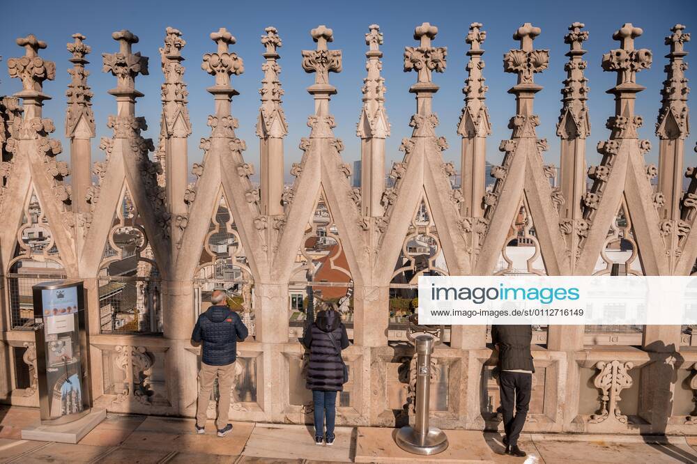 Milan. Milan Cathedral reopening for visits to tourists Editorial Usage Only