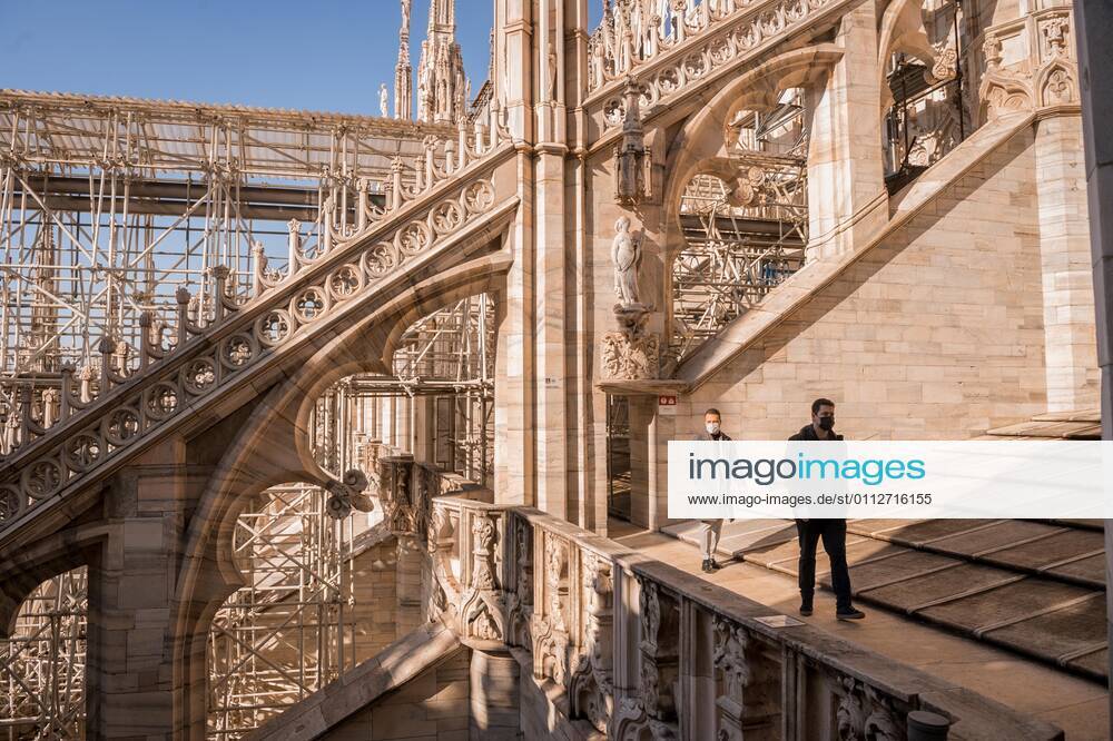Milan. Milan Cathedral reopening for visits to tourists Editorial Usage Only