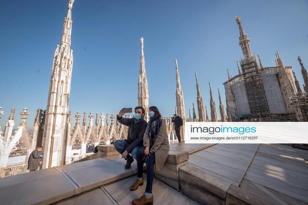 Milan. Milan Cathedral reopening for visits to tourists Editorial Usage Only