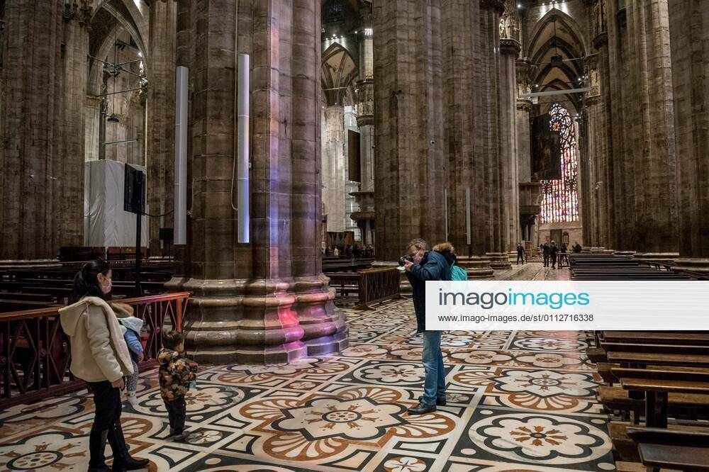Milan. Milan Cathedral reopening for visits to tourists Editorial Usage Only
