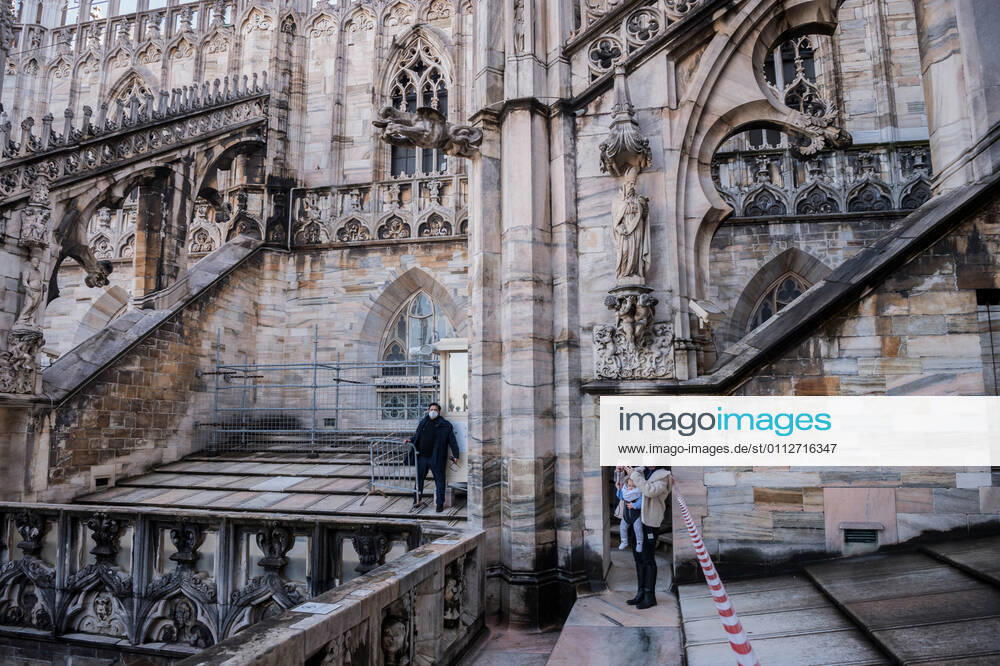 Milan. Milan Cathedral reopening for visits to tourists Editorial Usage Only