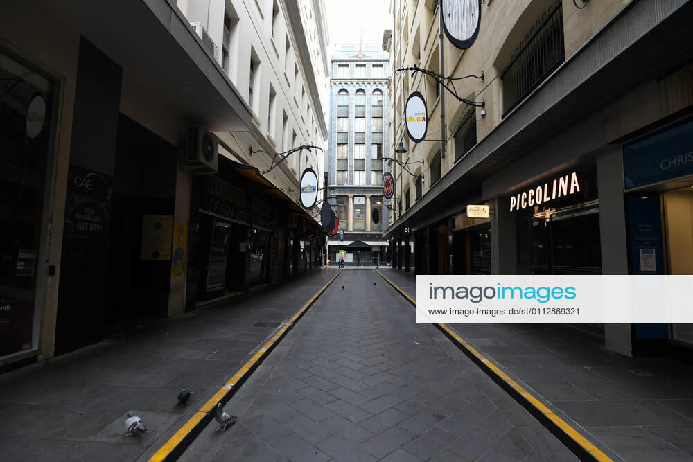 VICTORIA CORONAVIRUS COVID19, A quiet Degraves Street is seen in Melbourne, Saturday, February 13, 2021. Victoria has entered a short, sharp circuit-breaker lockdown for five days amid fears the highly infectious UK strain of coronavirus has spread in the community. ( NO ARCHIVING, , NO USE IN BOOKS WITHOUT CONSENT MELBOURNE VIC AUSTRALIA