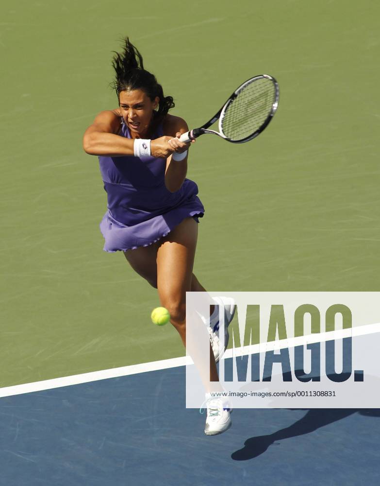 Marion Bartoli (FRA) during Womens First Round match at the US Open in the Grandstand at the Billie Jean King Tennis Center in Flushing, New York. TENNIS: AUG 27 US Open Icon20187730