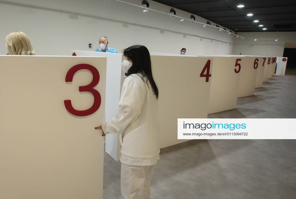 Rome, Inauguration of the new Covid 19 vaccination center at the Auditorium Parco della Musica in Rome. Pictured: