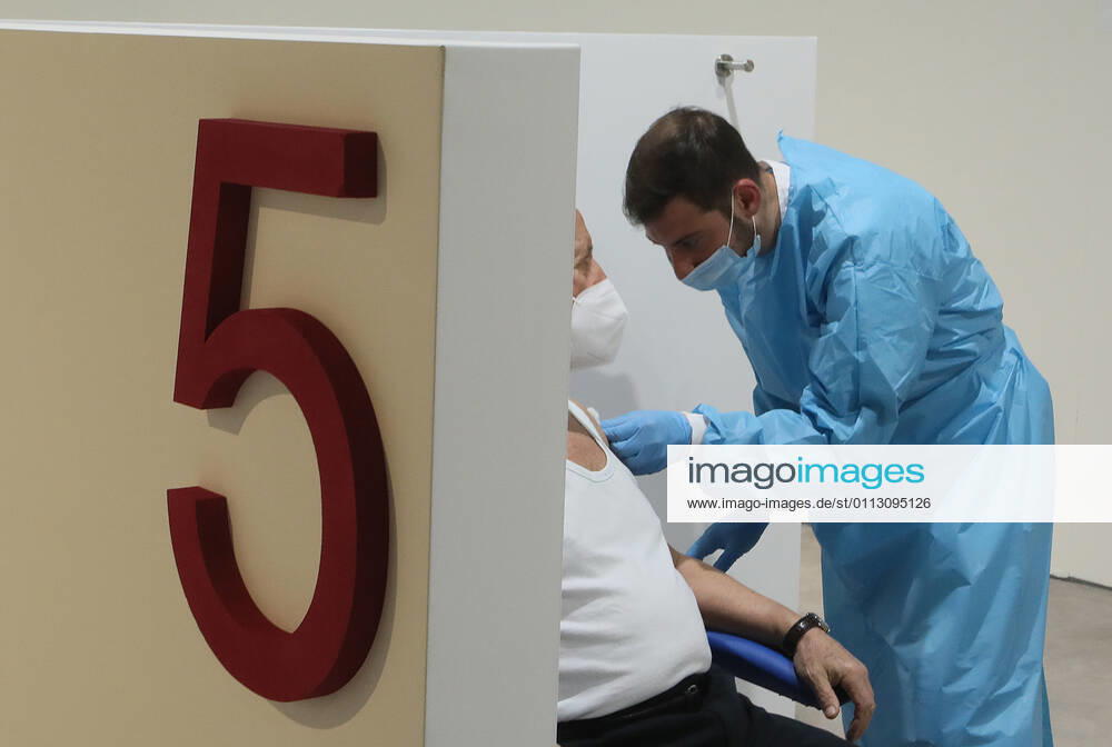 Rome, Inauguration of the new Covid 19 vaccination center at the Auditorium Parco della Musica in Rome. Pictured: