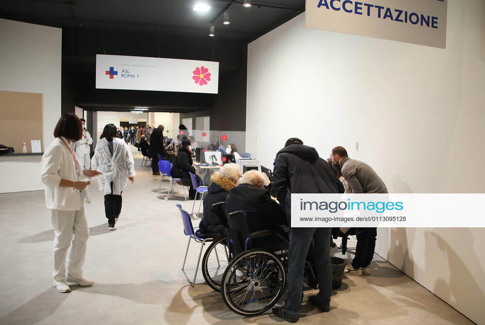 Rome, Inauguration of the new Covid 19 vaccination center at the Auditorium Parco della Musica in Rome. Pictured: