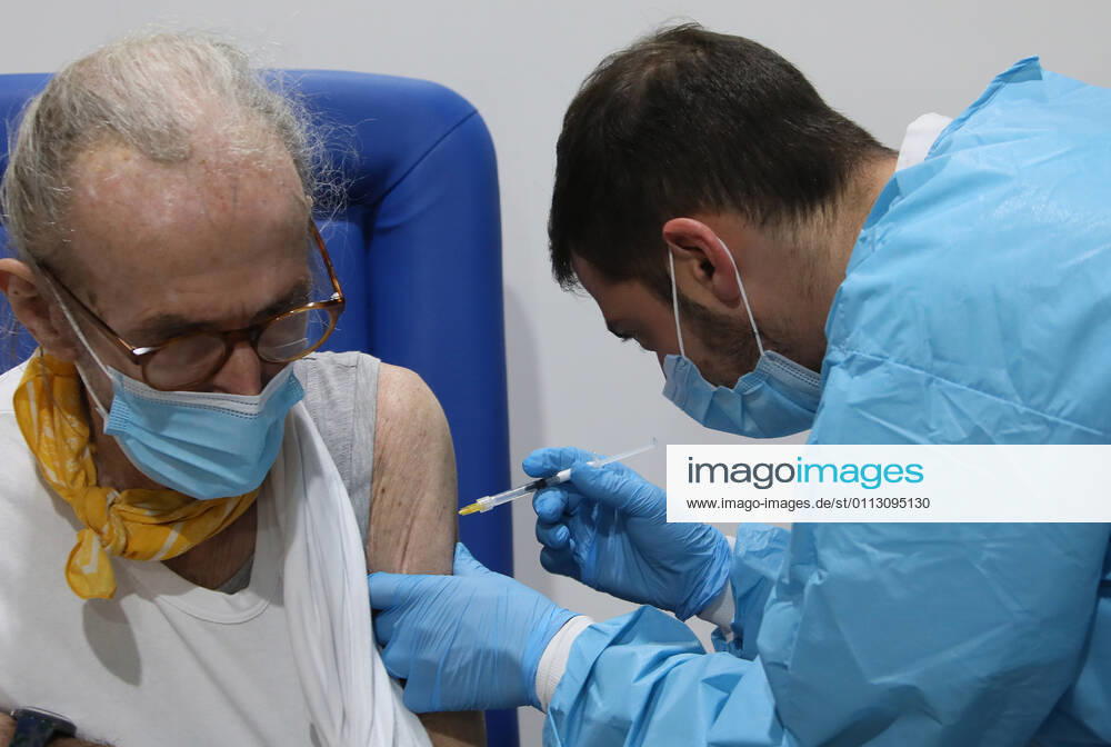 Rome, Inauguration of the new Covid 19 vaccination center at the Auditorium Parco della Musica in Rome. Pictured: