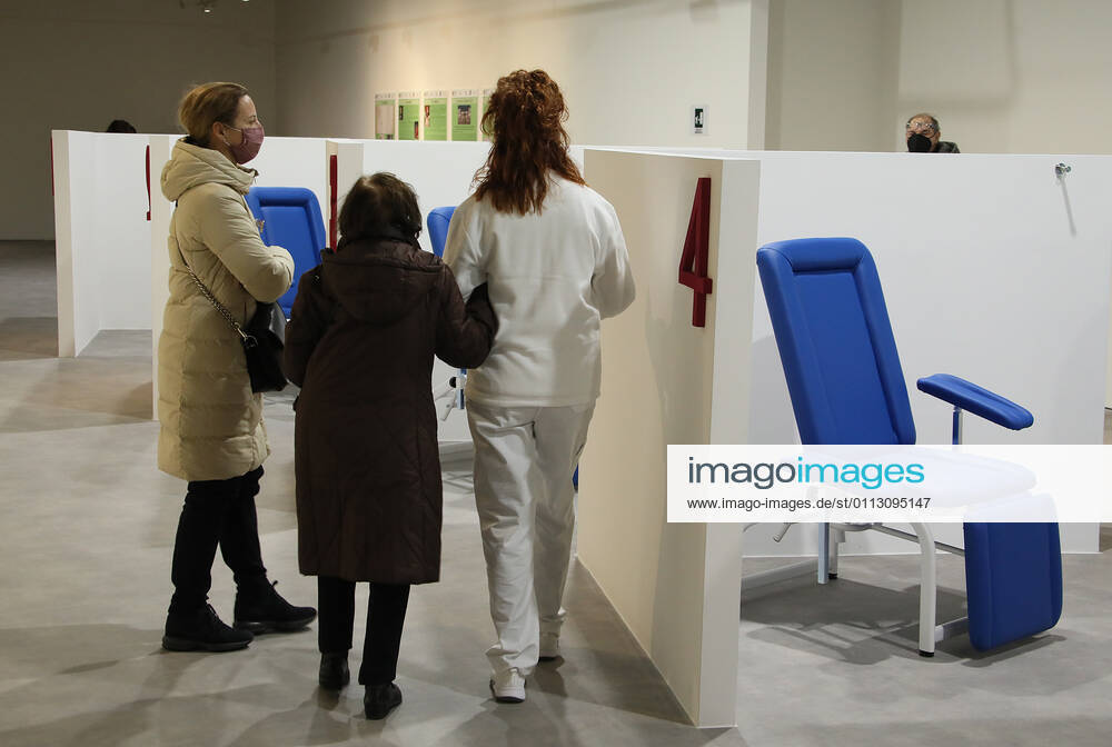 Rome, Inauguration of the new Covid 19 vaccination center at the Auditorium Parco della Musica in Rome. Pictured: