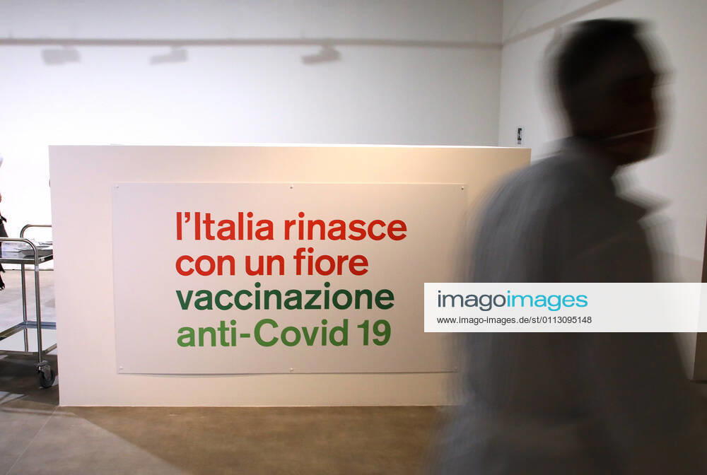 Rome, Inauguration of the new Covid 19 vaccination center at the Auditorium Parco della Musica in Rome. Pictured: