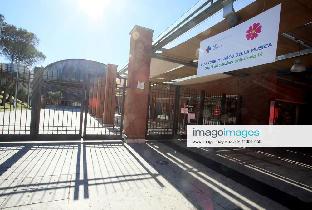 Rome, Inauguration of the new Covid 19 vaccination center at the Auditorium Parco della Musica in Rome. Pictured: