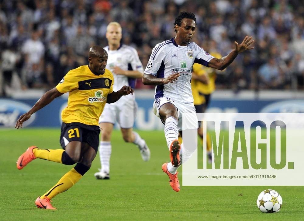Anderlecht , Belgium August , 28 2012 Champions League Play off round 2nd leg RSC Anderlecht AEL Limassol FC Marcos Airosa Rubinelson Kanu