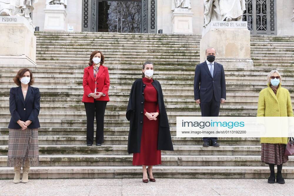 Spanish Queen Letizia during a visit to Concepcion Arenal La pasión Humanista 1820 1893 exhibition in Madrid on Tuesday, 16 February 2021 Cordon Press