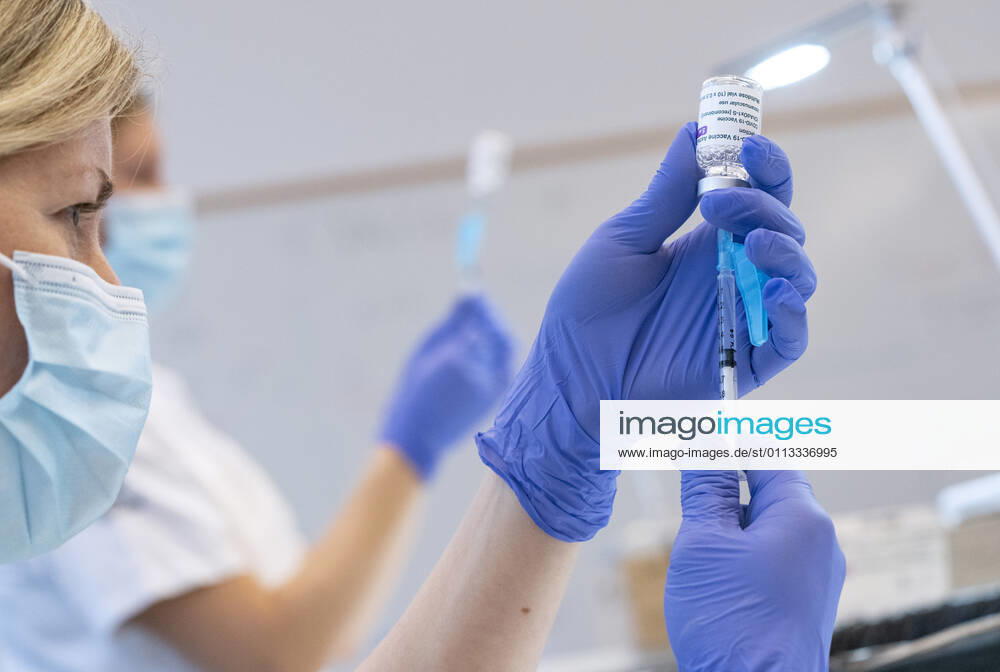 MALMO 2021 02 17 Syringes are loaded with the AstraZeneca Covid 19 Vaccine at the Skane University Hospital vaccination centre in Malmo, Sweden, February 17, 2021 MALMO SWEDEN