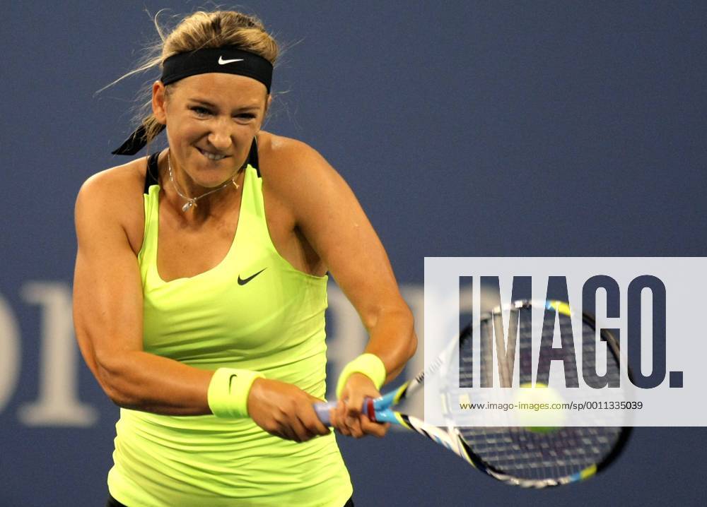 Victoria Azarenka, Belarus, in the first set of third-round action at the 2012 U.S. Open held at the National Tennis Center on Agust 31, 2012. NYP20120831333