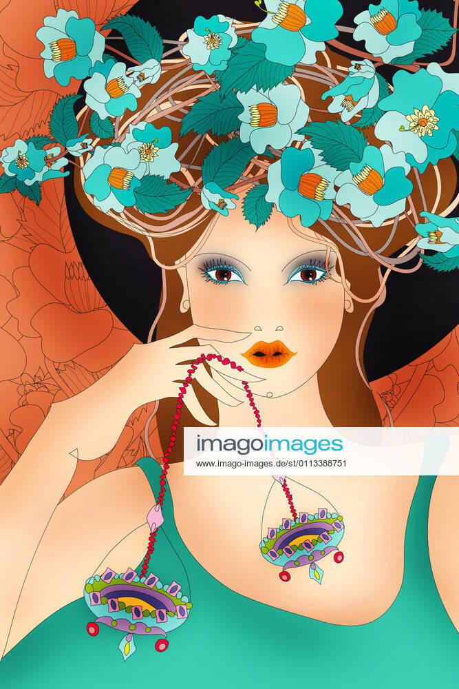 Beautiful woman as Libra zodiac sign