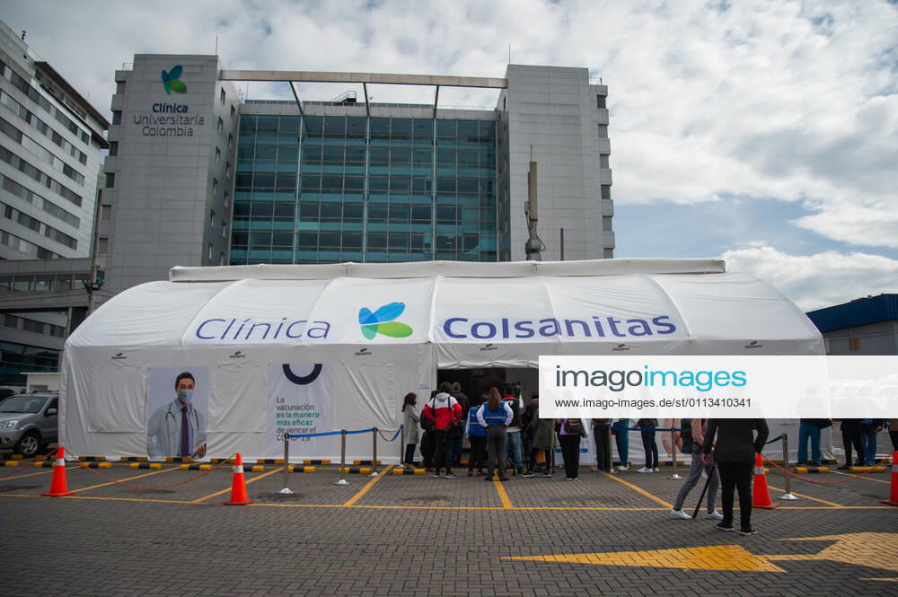 Health staff from hospitals like the Police Hospital and Clinica Colombia prepare and vaccinate their health staff as part of the first phase of vaccinations in Bogota, Colombia on February 18, 2021 Bogota Cundinamarca Colombia
