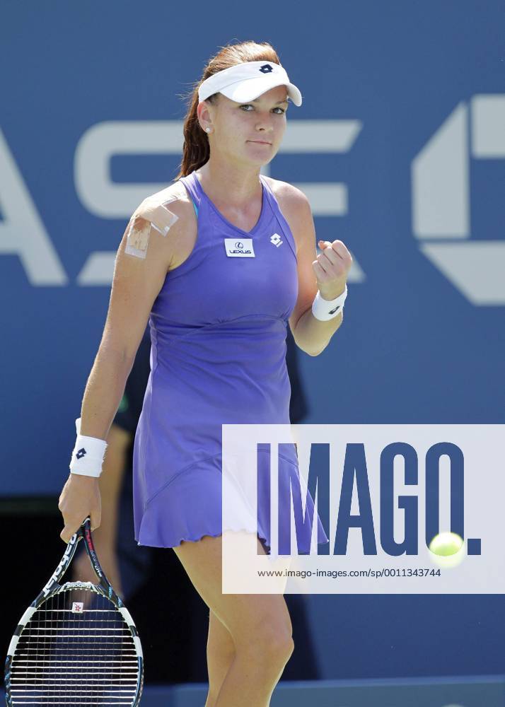 Agnieszka Radwanska of Poland on day 6 in Arthur Ashe Stadium at the Billie Jean King National Tennis Center in New York City on September 1, 2012. NYP20120901102