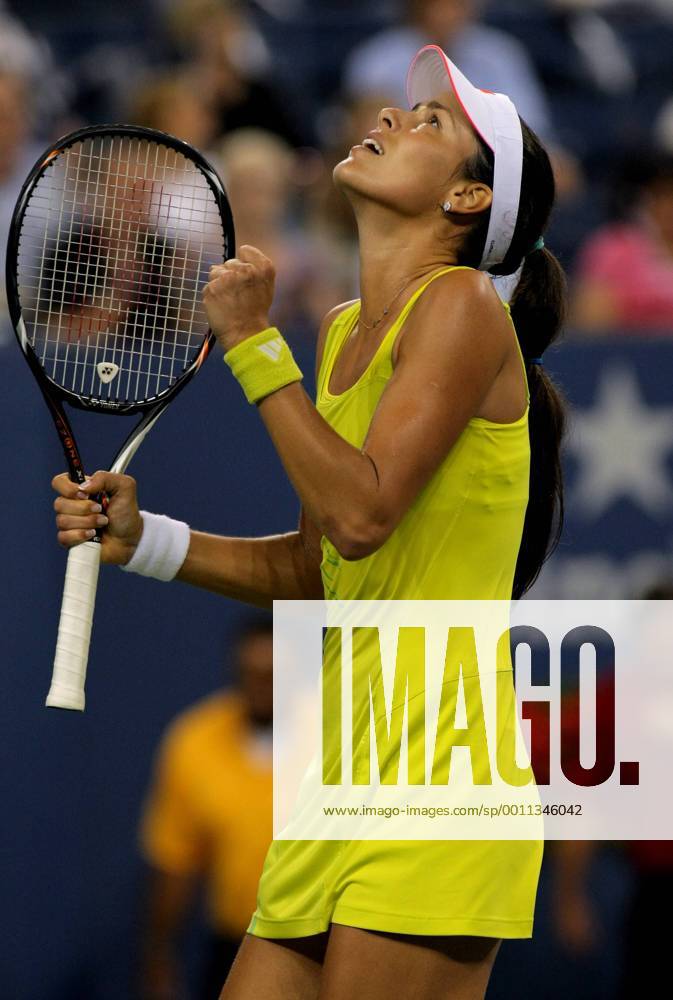 Ana Ivanovic, Serbia, in the final set of third-round action at the 2012 U.S. Open held at the National Tennis Center on September 1, 2012. NYP20120901327