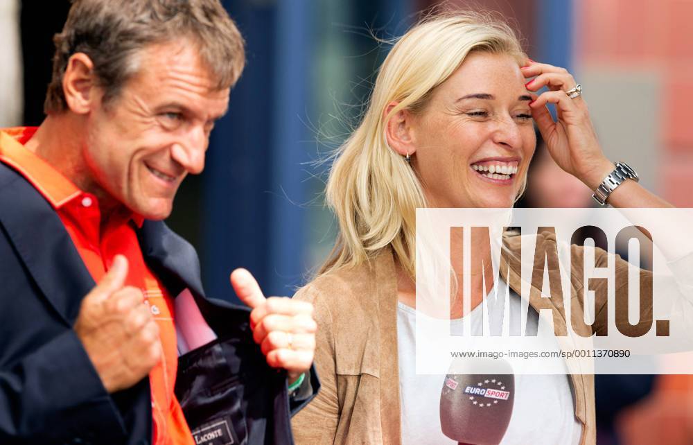 TENNIS - ATP, US Open 2012 NEW YORK CITY,NEW YORK,USA,03.SEP.12 - TENNIS - ATP Tennis Herren World Tour, US Open 2012, Grand Slam, Flushing Meadows. Bild zeigt Mats Wilander und Barbara Schett.