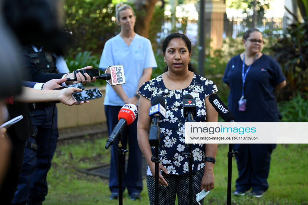 NSW COVID19 VACCINE ROLLOUT, Gayathry Vellangalloor, the first person to receive the Pfizer jab in NSW, speaks to media following the start of the COVID-19 vaccination program at Royal Prince Alfred Hospital in Sydney, Monday, February 22, 2021. ( NO ARCHIVING, , NO USE IN BOOKS WITHOUT CONSENT SYDNEY NSW AUSTRALIA
