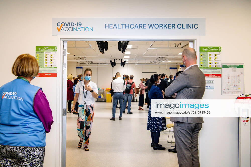 SA COVID19 VACCINE ROLLOUT, The Healthcare Worker Clinic where the Pfizer vaccine is administered at the Royal Adelaide Hospital in Adelaide, Monday, February 22, 2021. Australia will begin its roll out of the Pfizer coronavirus vaccine on Monday, the country s most complicated logistical exercise to date.( NO ARCHIVING, , NO USE IN BOOKS WITHOUT CONSENT ADELAIDE SA AUSTRALIA