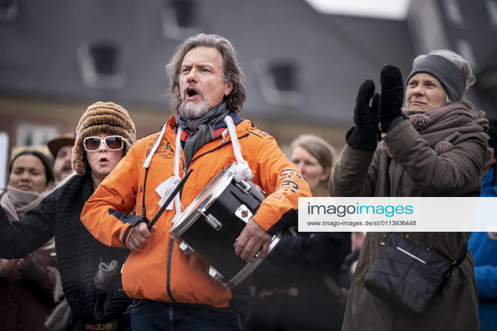 Demonstration against the Epidemic Act at Christiansborg Castle Square in Copenhagen on Tuesday 23 February 2021, Copenhagen Denmark