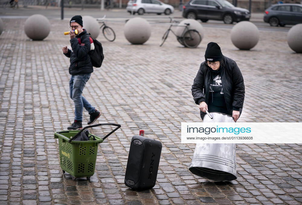 Demonstration against the Epidemic Act at Christiansborg Castle Square in Copenhagen on Tuesday 23 February 2021, Copenhagen Denmark