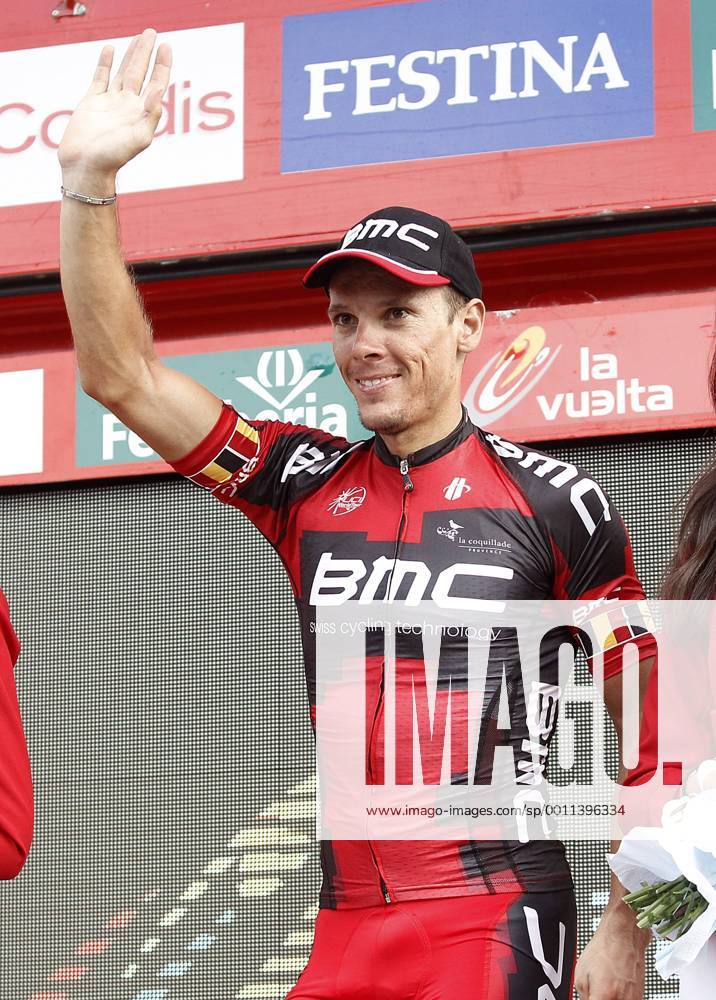 Philippe Gilbert celebrates the victory in the stage of La Vuelta 2012 beetwen Penafiel-La Lastrilla.September 7,2012. (201209075372)